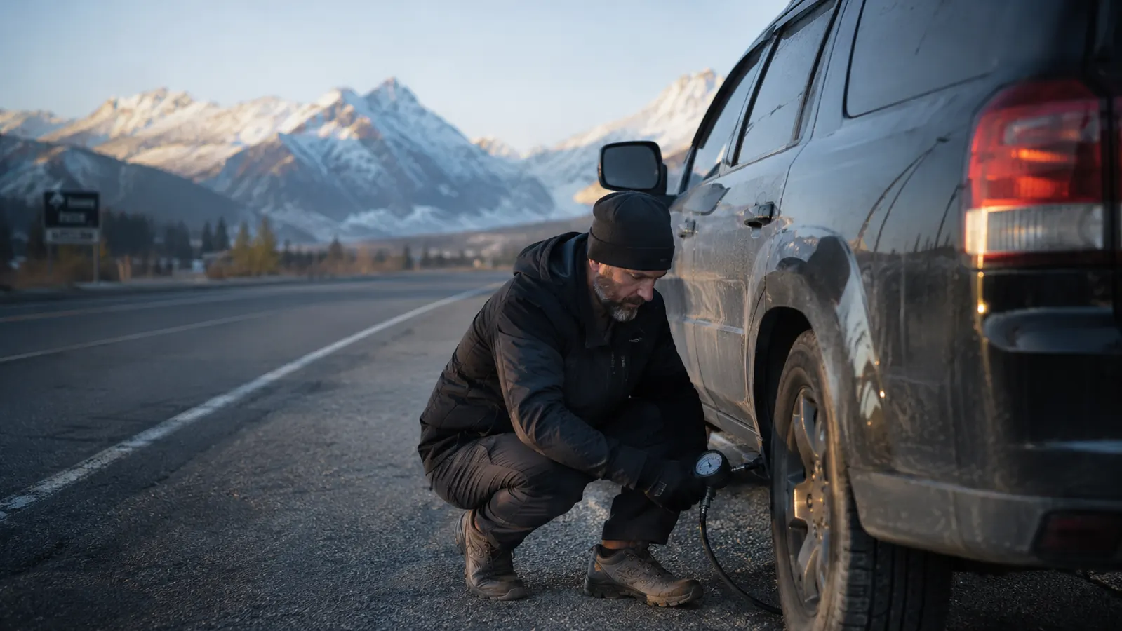 How to Check and Fix Tire Pressure on a Road Trip